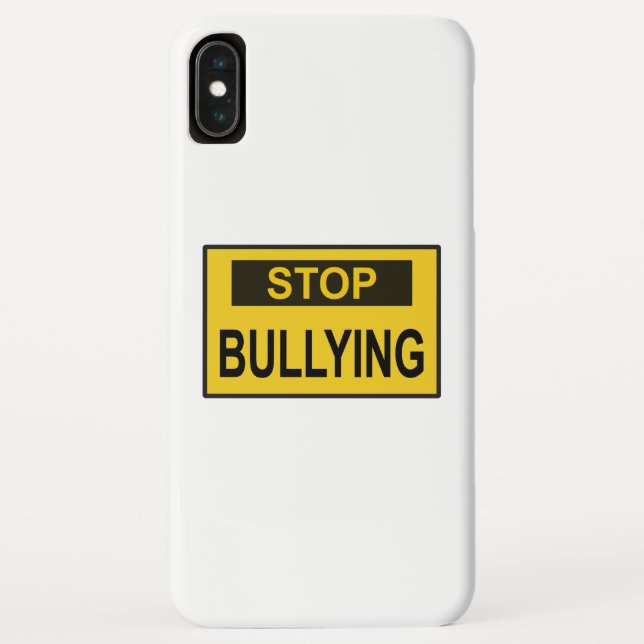 Capa Para iPhone, Case-Mate Pare com o Bullying Sinal amarelo (Verso)