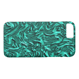 Capa iPhone 8/7 Parece jade verde texturizado de parede