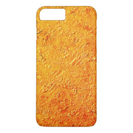 Capa iPhone 8 Plus/7 Plus Parede derituosa com textura amarela e laranja