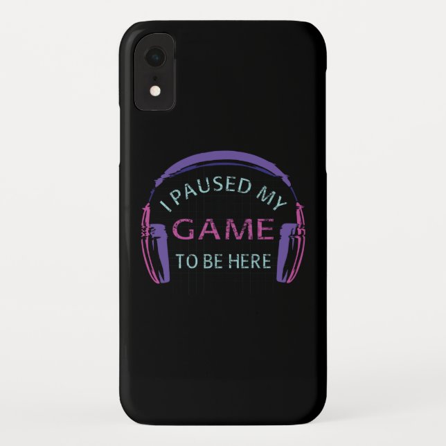 Capa Para iPhone, Case-Mate Parei Meu Jogo Para Estar Aqui (Verso)