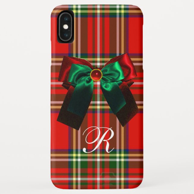 CAPA PARA iPhone, Case-Mate  PARTIDO ESCOCÊS TARTAN E VERMELHO ARCOS VERDE NATA (Verso)