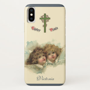 Capa Para iPhone Da Case-Mate Páscoa Vintage, Anjos Angelicais Nuvens no Céu