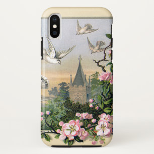 Capa Para iPhone Da Case-Mate Páscoa Vintage, Pombas Brancas e Flores