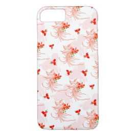 Capa iPhone 8/7 Pássaro Phoenix E Flor Phoenix Sem Olho