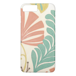 Capa Para iPhone Da Case-Mate Pastel Floral Vines e Folhas em Fundo de Creme
