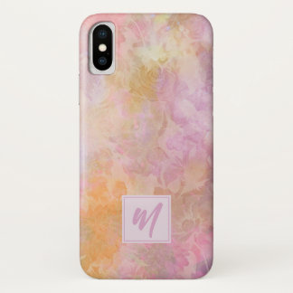 Capa Para iPhone Da Case-Mate Pastel Florals With Chic Script Monogram