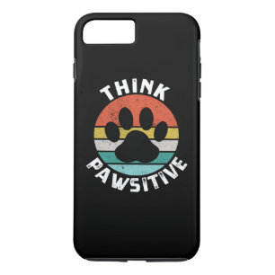 Capa iPhone 8 Plus/7 Plus Pata De Cão Pensa Em Cão Pawsioso