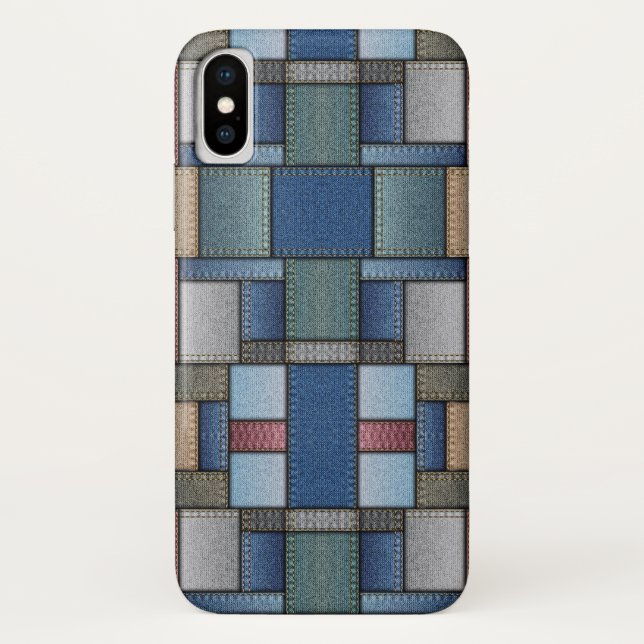 Capa Para iPhone, Case-Mate Patchwork de Denim (Verso)