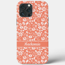 Capa Para iPhone Da Case-Mate Patterno Tropical Girly Coral Peach