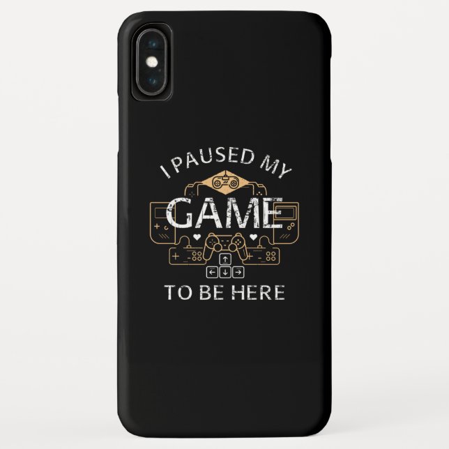 Capa Para iPhone, Case-Mate Pauso meu jogo para estar aqui (Verso)