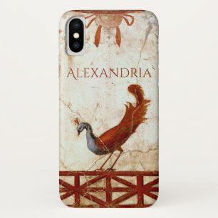 Capa Para iPhone Da Case-Mate Pavão na pintura antiga romana antiga do fresco