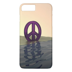 Capa iPhone 8 Plus/7 Plus Paz em uma praia