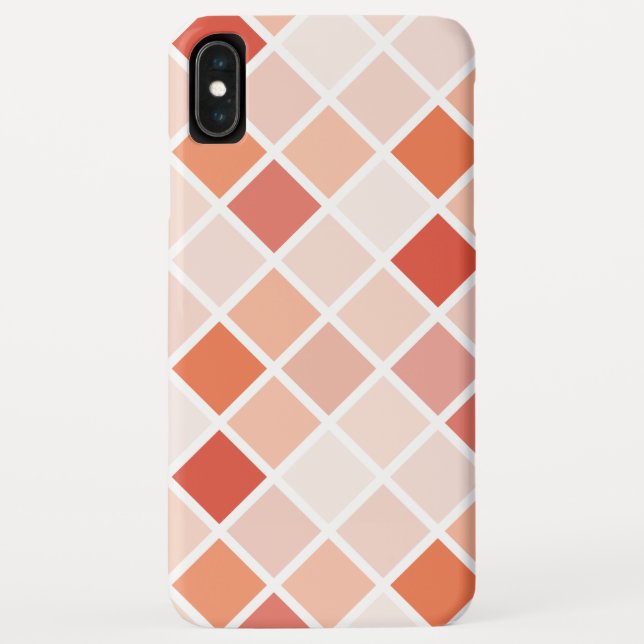Capa Para iPhone, Case-Mate Peach Geométrico Square (Verso)