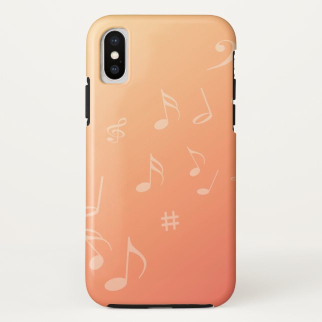 Capa Para iPhone, Case-Mate Peach Music (Verso)