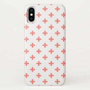 Capa Para iPhone Da Case-Mate Peach polka cruza em branco