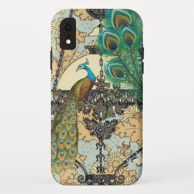 Capa Para iPhone, Case-Mate Peacock Birdcage Damask (Verso)