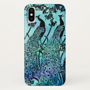 Capa Para iPhone X Peacocks