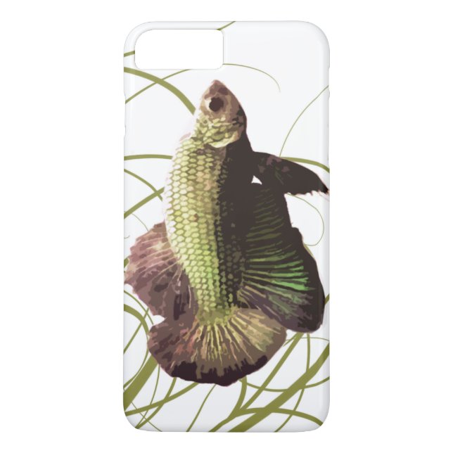 Capa Para iPhone, Case-Mate Peixe-de-luta Tailandês Betta Dourado (Verso)