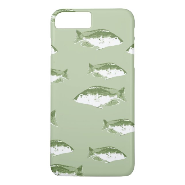 Capa Para iPhone, Case-Mate Peixe verde-azeitona (Verso)