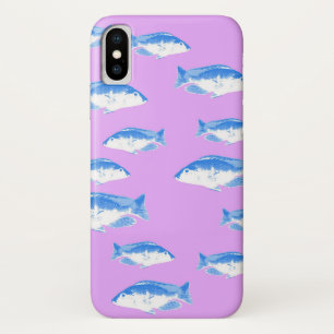 Capa Para iPhone Da Case-Mate Peixes azuis em lilás