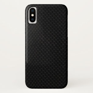 Capa Para iPhone X Pele Cobra preta