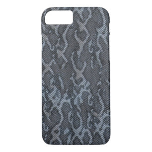 Capa iPhone 8/7 Pele de Cobra Cinza azul