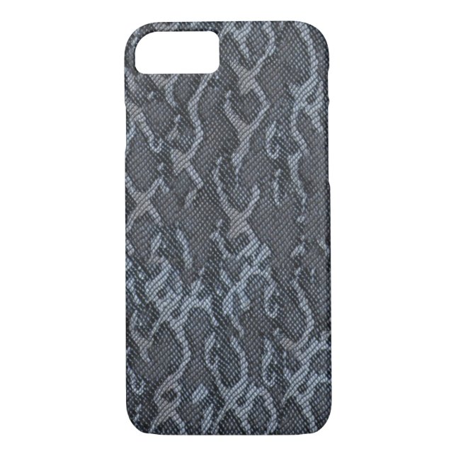 Capa Para iPhone, Case-Mate Pele de Cobra Cinza azul (Verso)