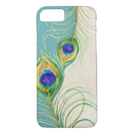 Capa Para iPhone Da Case-Mate Penas de Peacock Nomes Personalizados de Damasco R