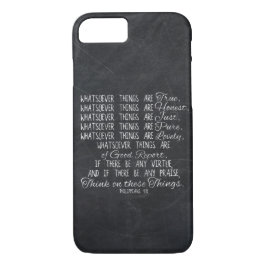 Capa Para iPhone Da Case-Mate Pense na escritura cristã da bíblia destas coisas