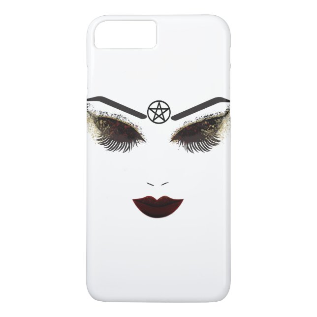 Capa Para iPhone, Case-Mate Pentacle Beleza Rostas & Lábios Escuros Maquiagem (Verso)