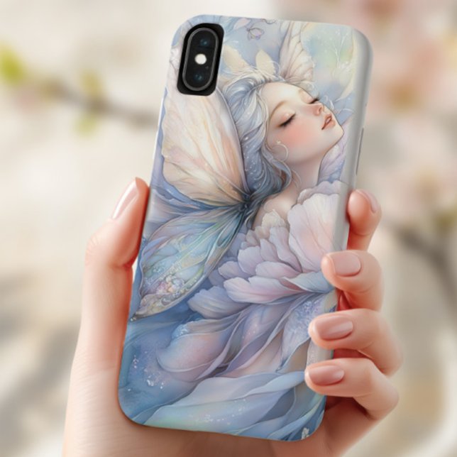 Capa Para iPhone, Case-Mate Peony Of The Dawn (the Iphone xs max with the image of Peony of the Dawn shown in the hand of a young woman)