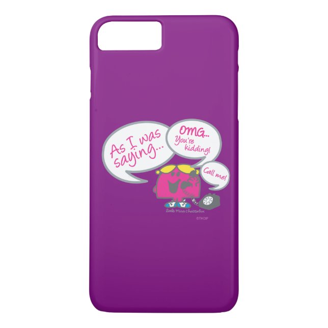 Capa Para iPhone, Case-Mate Pequena Miss Chatterbox e Telefone (Verso)