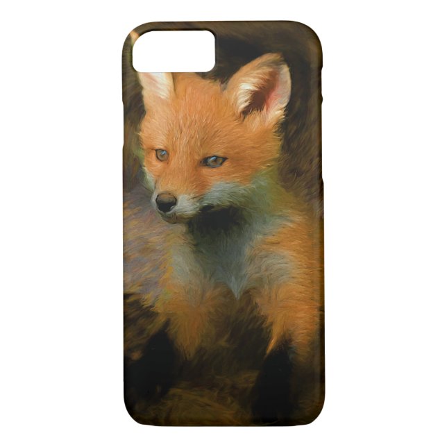 Capa Para iPhone, Case-Mate Pequeno Fox Cub Retrato (Verso)