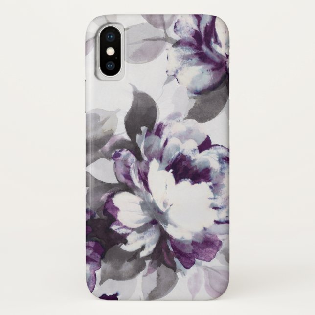 Capa Para iPhone, Case-Mate Perfume de rosas da ameixa (Verso)
