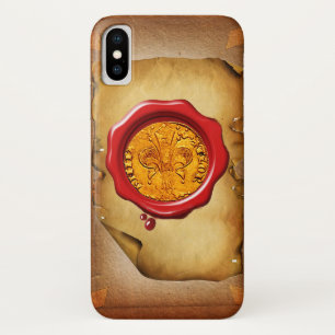 Capa Para iPhone Da Case-Mate Pergaminho FLORENTINO DOURADO ANTIGO da cera da