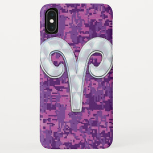 Capa Para iPhone Da Case-Mate Pérola como a camuflagem do rosa do sinal do