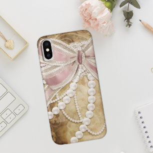 Capa Para iPhone Da Case-Mate Pérolas, Fitas e Vintagens de rendas