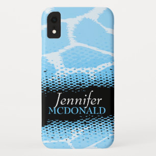 Capa Para iPhone XR Personalidade de impressão gráfica azul clara