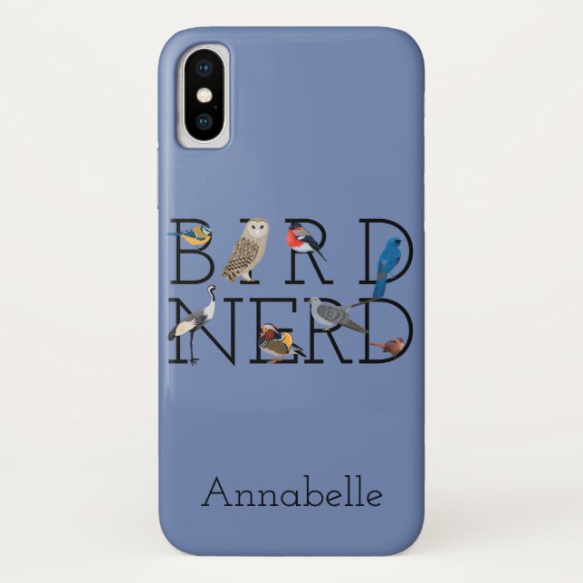 Capa Para iPhone, Case-Mate Personalização Cinco do Nerd de Pássaros (Verso)