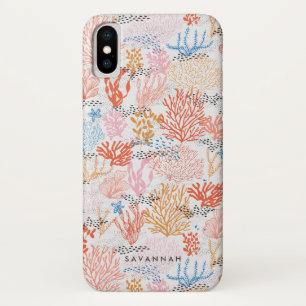 Capa Para iPhone X Personalizado Coral Reef