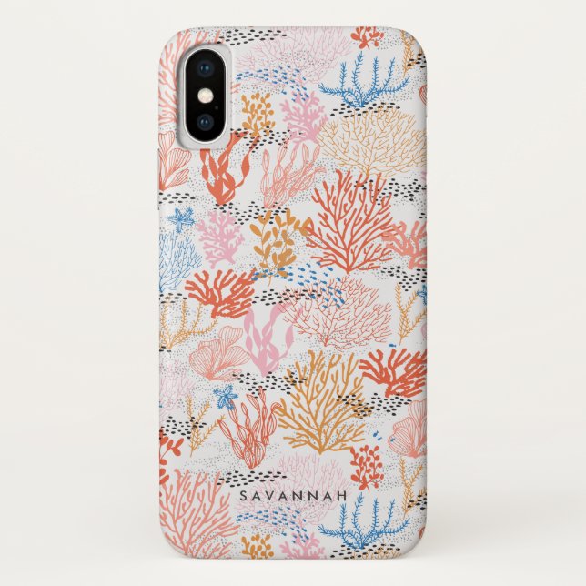 Capa Para iPhone, Case-Mate Personalizado | Coral Reef (Verso)