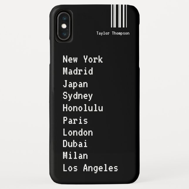 Capa Para iPhone, Case-Mate Personalizado inspirado no Viagem do World Places (Verso)