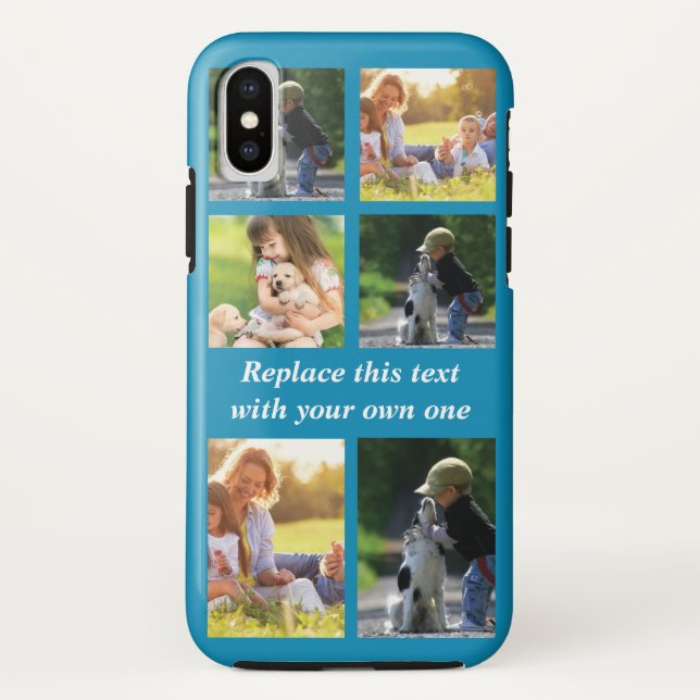 Capa Para iPhone, Case-Mate Personalizar colagem de fotos e texto Case-Mate iP (Verso)