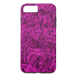 Capa iPhone 8 Plus/7 Plus Personalizar Rosas Roxos Personalizados
