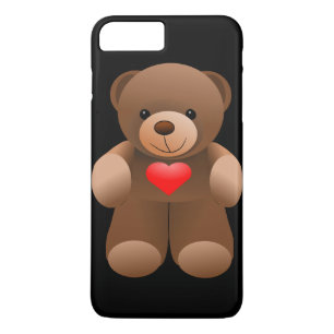Capa iPhone 8 Plus/7 Plus Personalizável Eu Te Amo Urso De Teddy