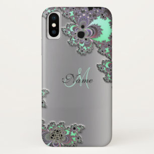 Capa Para iPhone X Personalize a caixa metálica de prata do iPhone X