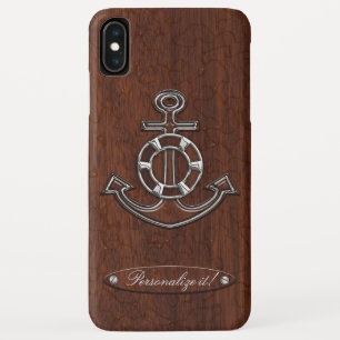 Capa Para iPhone Da Case-Mate Personalize! Anchor Náutico Molhado de Mahogany