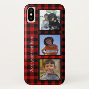 Capa Para iPhone Da Case-Mate Personalize Com Fotos E Xadrez De Lenhador
