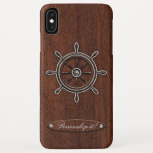 Capa Para iPhone Da Case-Mate Personalize it! Wet Nautical Mahogany Wheel