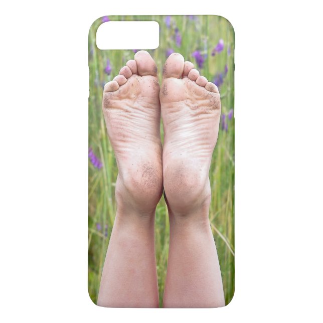 Capa Para iPhone, Case-Mate pés nus em flores silvestres (Verso)